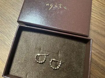 agete 아가트 K10 믹스 스톤 귀걸이