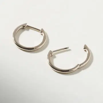 실버 후프 귀걸이 소형