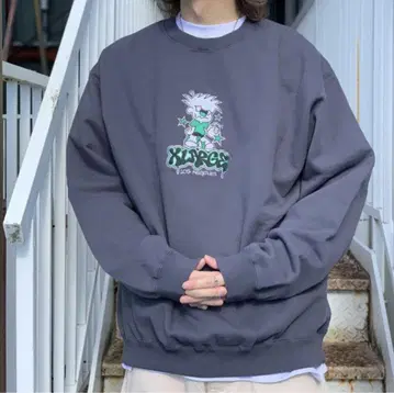 XLARGE 그레이 트레이너 L 사이즈