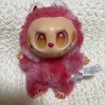 정품 라부부 핑크색 몬스터 캐릭터 봉제 인형
