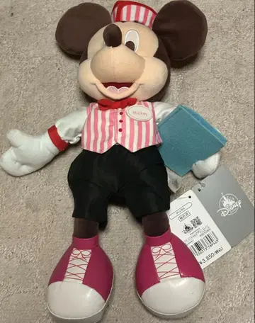 미키 마우스 봉제 인형 스트라이프 의상