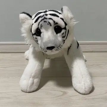 화이트 타이거 봉제 인형