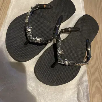 Havaianas 스터드 비치 샌들 블랙