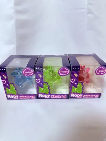 최신작 RODY 아크릴 피규어 NEON color 전종 세트