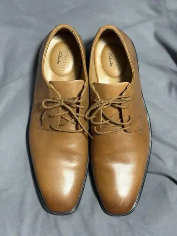 클락스/clarks 가죽 신발 비즈니스 슈즈 미사용품 라이트 브라운