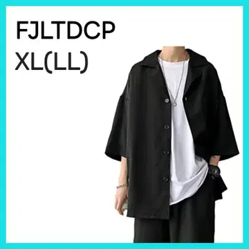 [FJLTDCP] 티셔츠 남성용 오픈 카라 셔츠 XL
