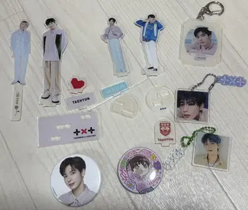 txt 태현 아크릴 스탠드 캔뱃지 키링
