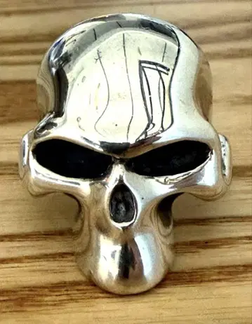 서틴 디자인 EXPRESSIONLESS SKULL RING
