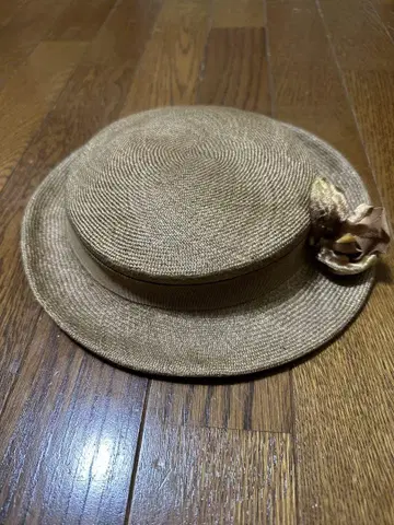긴자 보그 밀짚모자 칸칸모자