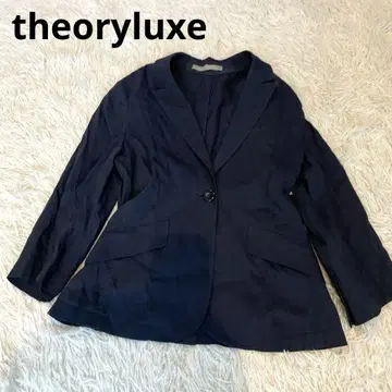 theoryluxe 일본제 테일러드 자켓 린넨 코튼 M 7부 길이