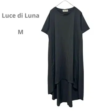 Luce di Luna 피쉬 테일 튜닉 원피스 반팔 블랙 M