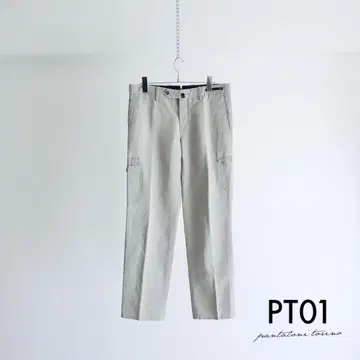 PT01 Editor 코튼 린넨 카고 트라우저 그레이 46