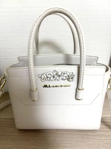 JILL by JILL STUART 비쥬 로얄 토트 백 흰색 화이트