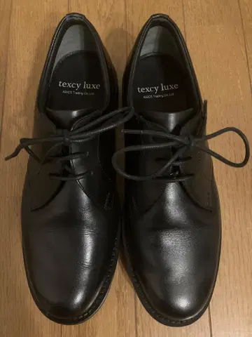 texcy luxe 블랙 레이스업 슈즈