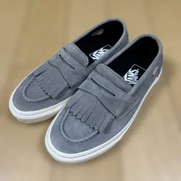 VANS 스웨이드 그레이 슬립온 로퍼