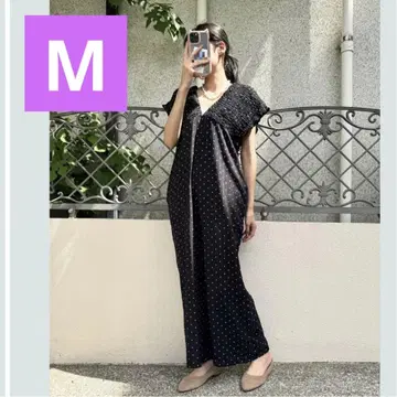 시마무라 laxdantia 도트 셔링 살로펫 M 사이즈