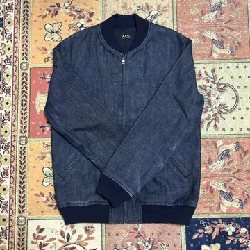 A.P.C. 다크 데님 봄버 자켓 S
