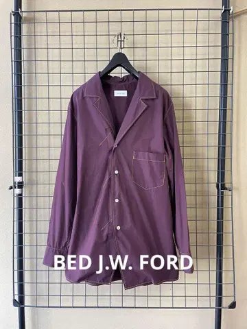 BED J.W. FORD 베드포드 코튼 오픈 카라 셔츠
