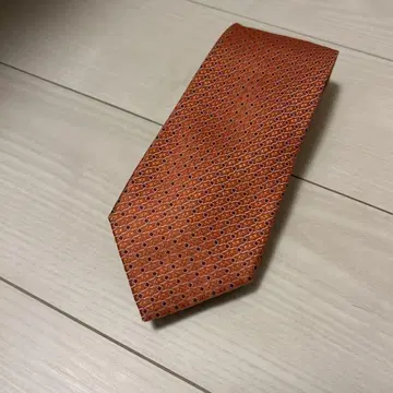 제냐 실크 넥타이 오렌지