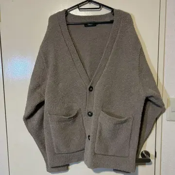 AZUL BY MOUSSY 베이지 V넥 가디건 L