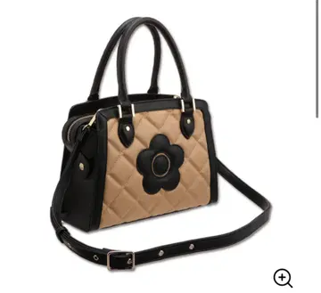 MARY QUANT 스퀘어 퀼트 데이지 패치 2WAY 토트