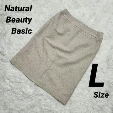 Natural Beauty Basic 라메 믹스 타이트 스커트 L 사이즈
