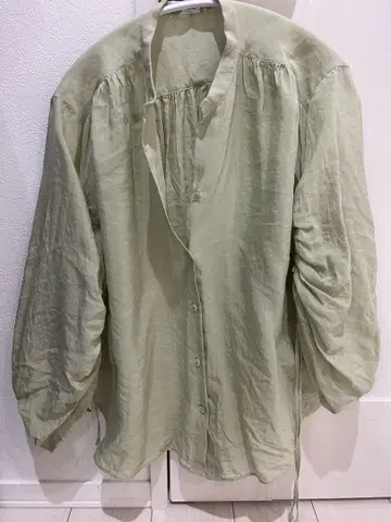 beige, 그린 블라우스 셔츠