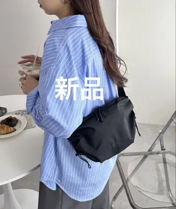 DISCOAT 디스코트 드로 코드 개더 숄더백