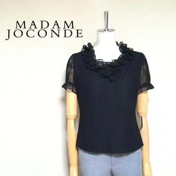 MADAM JOCONDE 마담 조콘다 쉬폰 프릴 카라 티셔츠 40