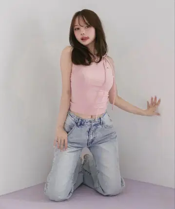 andmary Heart plump denim 데님