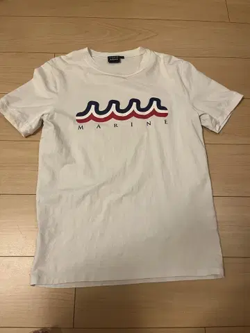 MARINE 물결무늬 T셔츠 새상품급