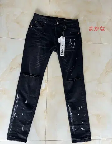 최종 가격 Purple brand 스키니 데님 블랙 30 .
