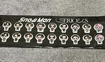 Snow Man 스노우맨 SERIOUS 혜택 스노우맨 스티커 씰
