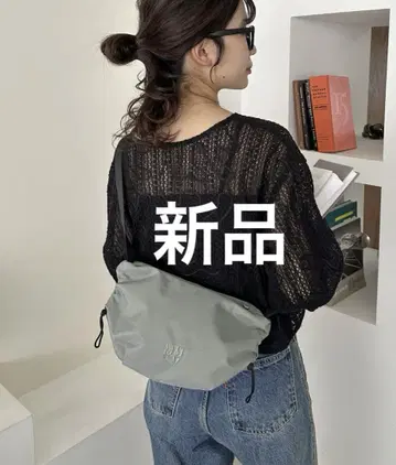 DISCOAT 디스코트 드로 코드 개더 숄더백