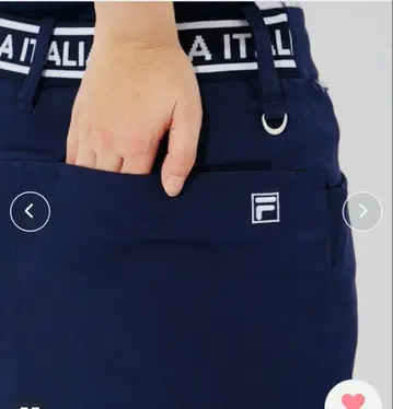 FILA 여성용 골프 스커트 M 사이즈 네이비