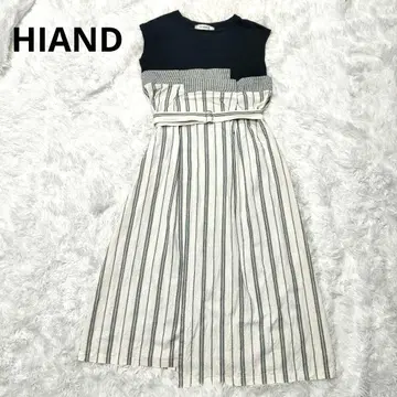 HIAND 하이앤드 린넨 스트라이프 원피스 프리 사이즈