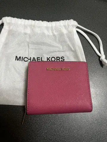 MICHAEL KORS 핑크 접이식 지갑