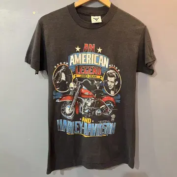 1987년 빈티지 제임스 딘 할리 티셔츠