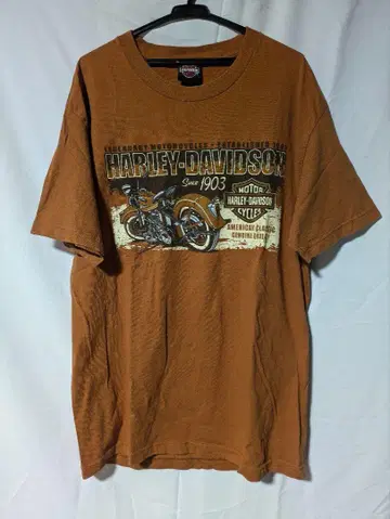 Harley-Davidson 오렌지 티셔츠