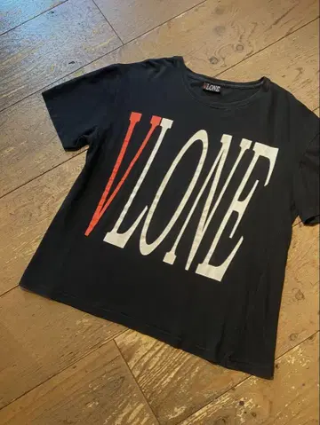 VLONE 정품 초기 VLONE 티셔츠 리버서블 블랙 XL