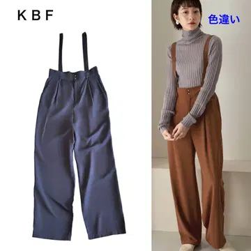 [새상품급] KBF 서스펜더 와이드 팬츠 네이비 살로펫