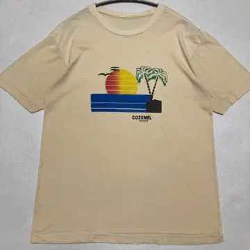 Vintage COZUMEL MEXICO 프린트 티셔츠