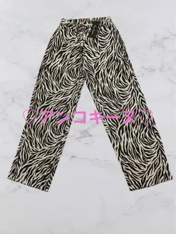 [미사용 새상품 택 포함] Ane Galleria 제브라 패턴 팬츠