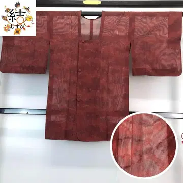 MK-1377 도행 코트 문사 카스미 문양 다홍색