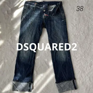 DSQUARED2 크롭 데님 롤업 이탈리아 구제 의류 38