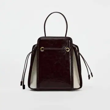ZARA 텍스처 미니 버킷 백