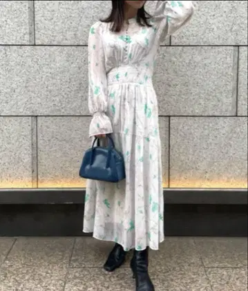 FRAY I.D 프레이 아이디 허리 셔링 원피스 size:0