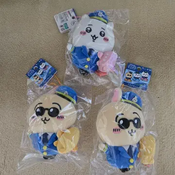 치이카와 파이롯트 봉제 인형 3개 세트 토끼 ANA 파이롯트