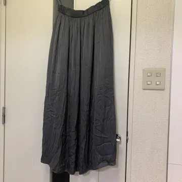 PLST 새틴 롱 스커트 M 허리 밴딩