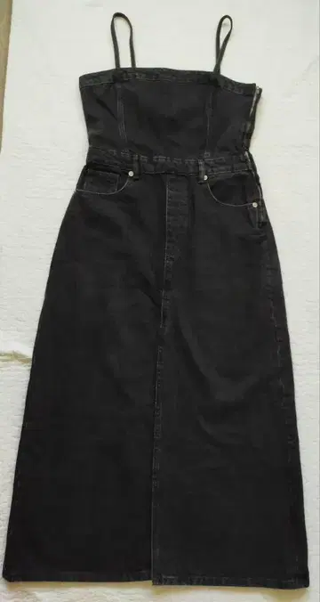 블랙 데님 원피스 ZARA